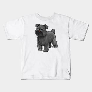 Dog - Brussell's Griffon - Natural Black Kids T-Shirt